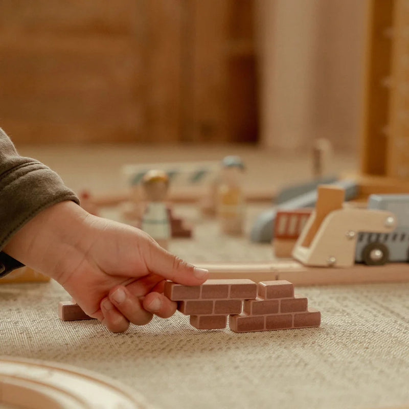 Set de construcción con grúa