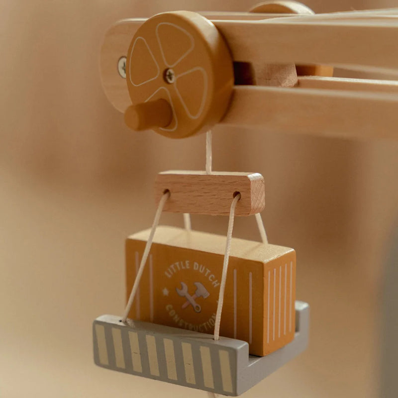 Set de construcción con grúa