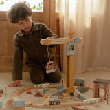 Set de construcción con grúa