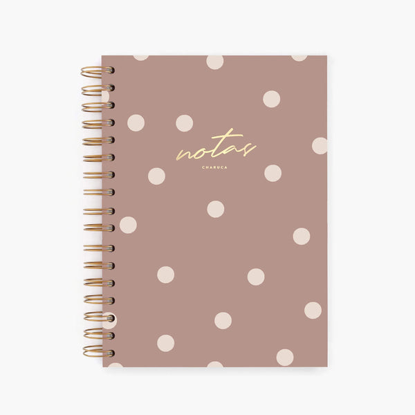 Cuaderno mediano. Mocca.