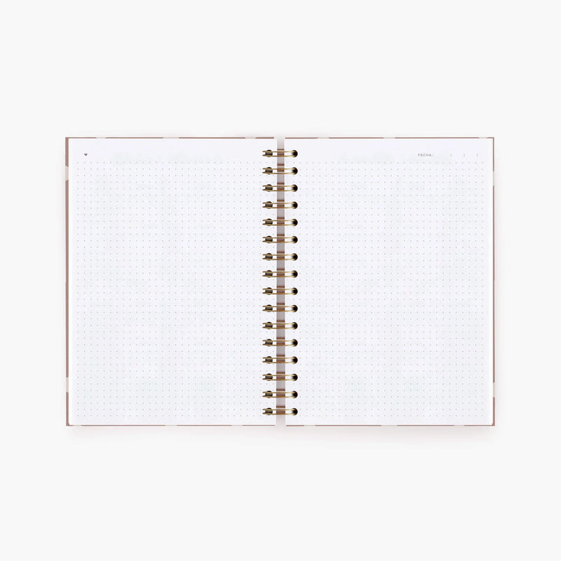 Cuaderno mediano. Mocca.