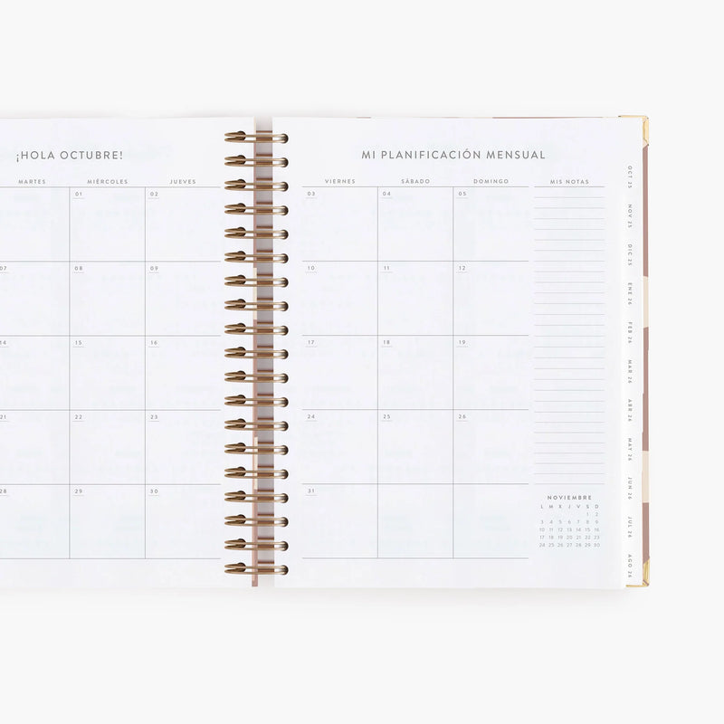 Agenda diaria 25-26. Mocca. Grande.