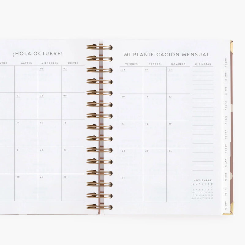 Agenda diaria 25-26. Mocca. Grande.