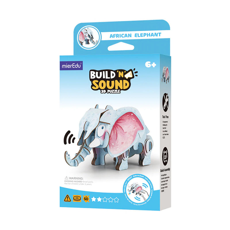 Puzzle 3D sonido Elefante