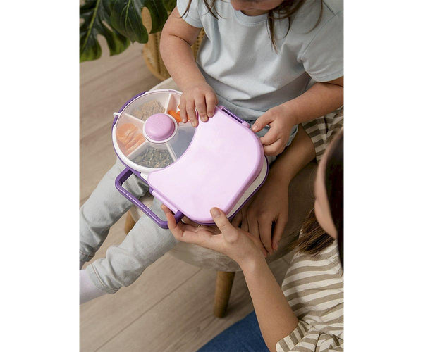 Caja de Almuerzo Spinner 2 in 1 Lunchox Purple