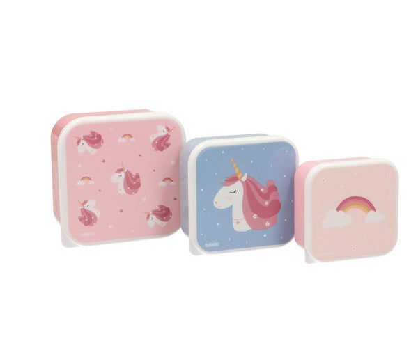Set 3 Cajas almuerzo Magical Unicornios