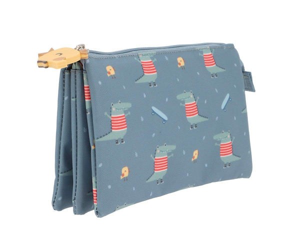 Estuche 3 Compartimentos Cocodrilo