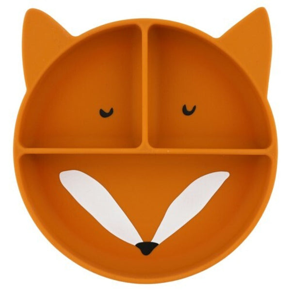 Plato Silicona con ventosa Fox
