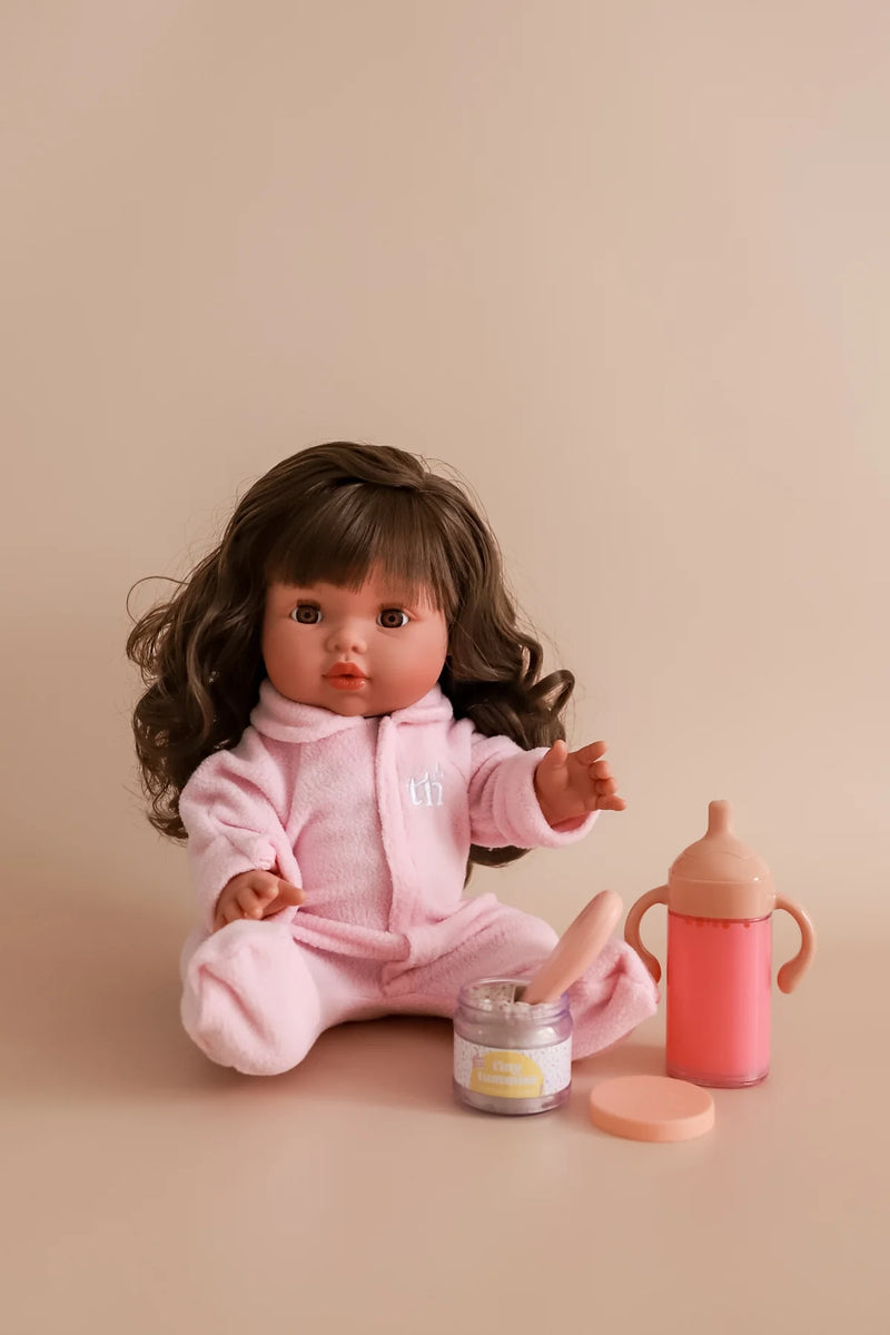 Pack cumpleaños biberón mágico y potito con cuchara - Fresa