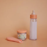 Biberón mágico y Potito con cuchara para muñecos - Cereales