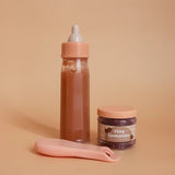 Biberón mágico y Potito con cuchara para muñecos - Chocolate