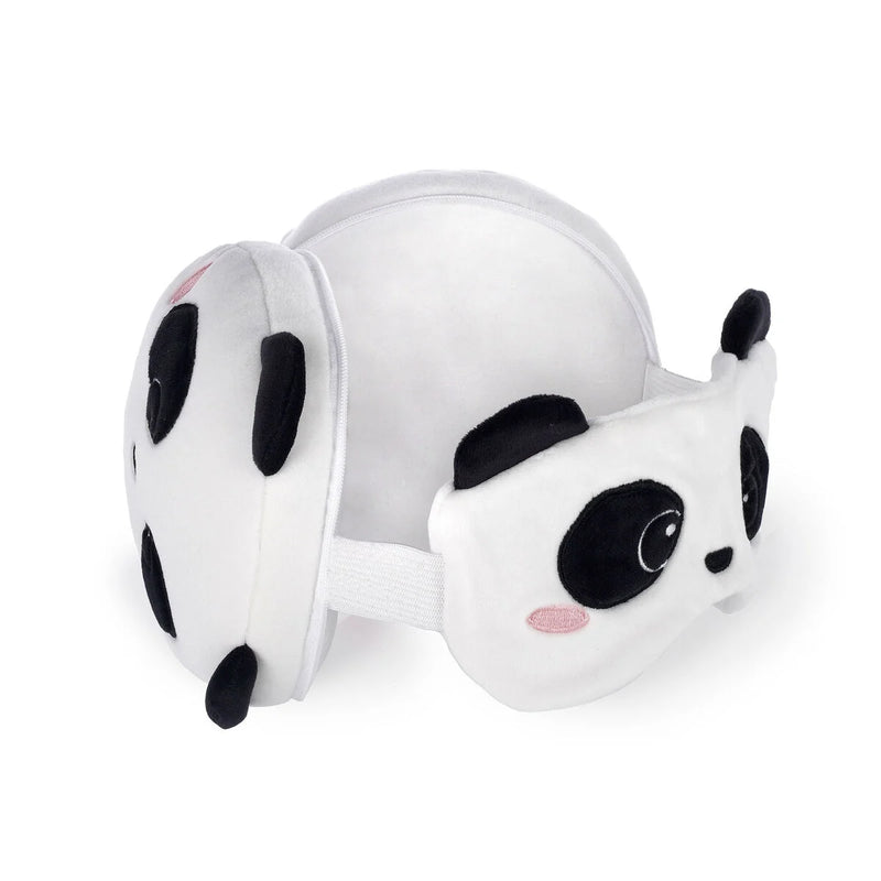 Almohada viaje+antifaz Panda