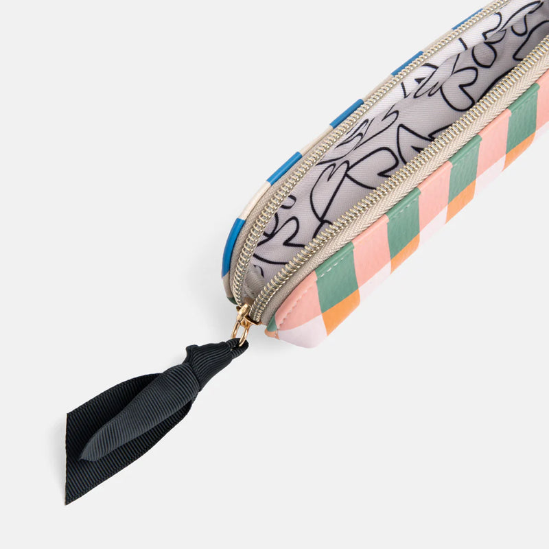 Estuche Cuero Rayas