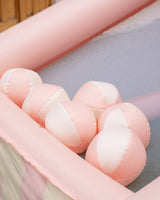 Canasta hinchable grande infantil - CREAM ROSA
