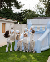 Canasta hinchable grande infantil - CREAM AZUL