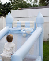 Canasta hinchable grande infantil - CREAM AZUL