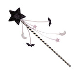Varita de estrella rayada de Halloween