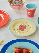 Plato Redondo Snoopy - Crema