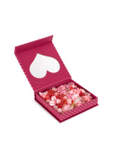 Caja de perlas rosa, detalle contenido