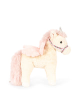 Peluche unicornio, detalle alas rosas