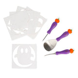 Kit para cortar y decorar Calabazas de Halloween