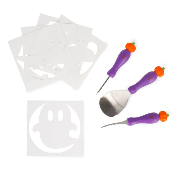 Kit para cortar y decorar Calabazas de Halloween