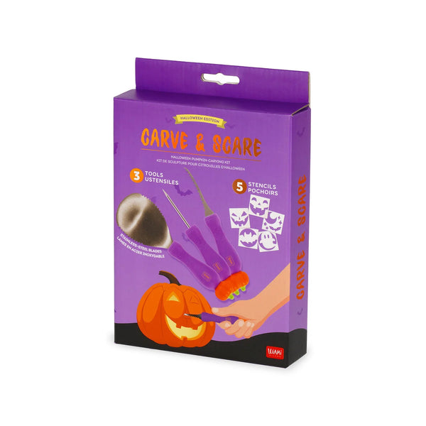 Kit para cortar y decorar Calabazas de Halloween