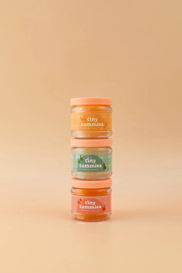 Potito y cuchara para muñecos - Banana