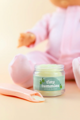 Potito y cuchara para muñecos - Manzana