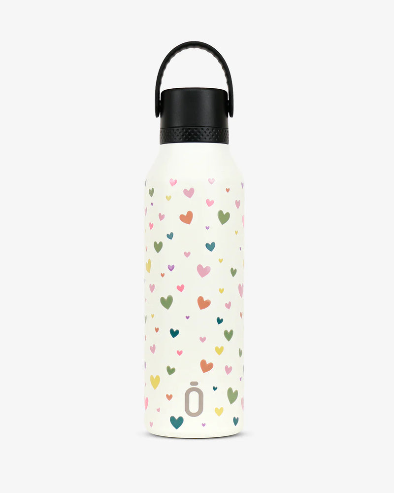Botella termo Mii 60cl Confeti Corazones Cream