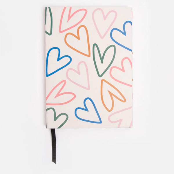 Cuaderno Corazones Colores