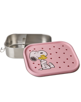 Fiambrera Grande Acero Inoxidable - Rosa - Snoopy Print