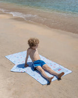 Toalla infantil de microfibra con capucha – MARIN