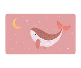 Toalla Playa Microfibra Whale Pink