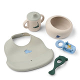 Set Comida Bebé Mileah - Dino Roar Dove Blue