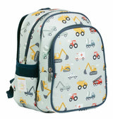 Mochila con bolsillo térmico Vehículos, detalle bolsillo frontal