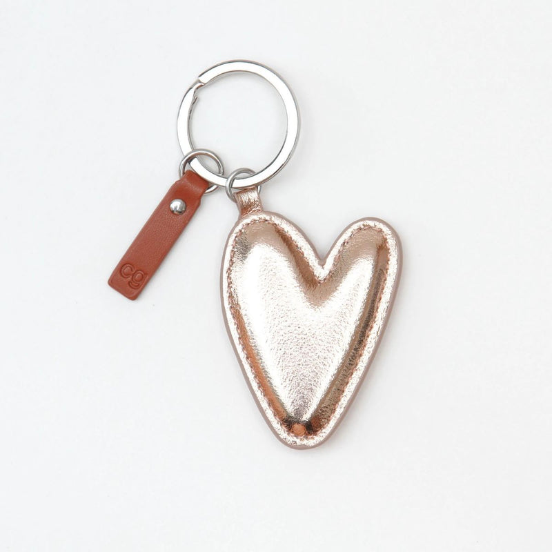 Llavero Corazon Rose Gold
