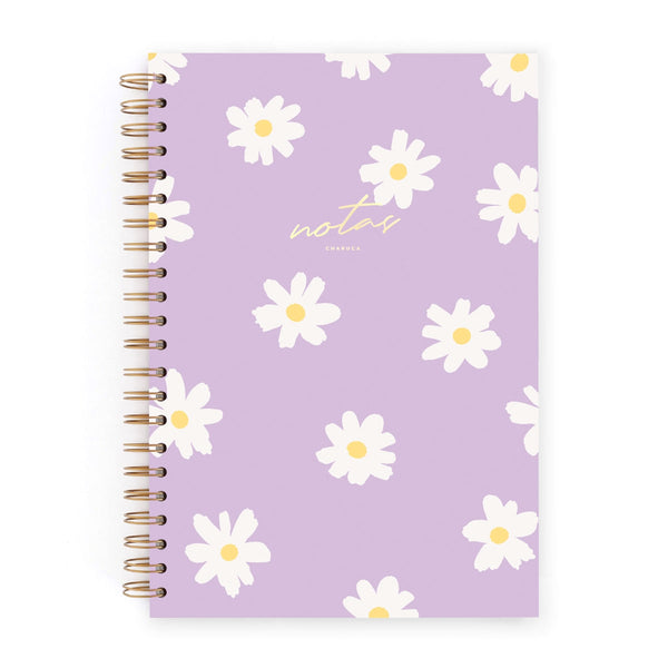 Cuaderno L Floral Lila