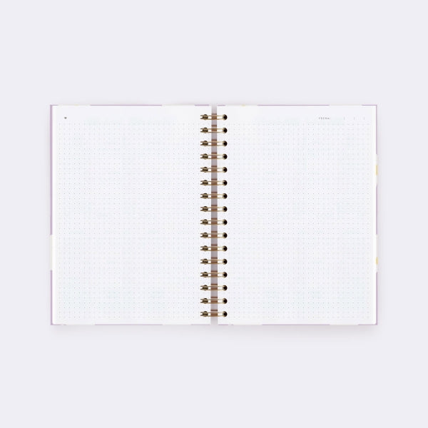 Cuaderno A5 Floral Lila