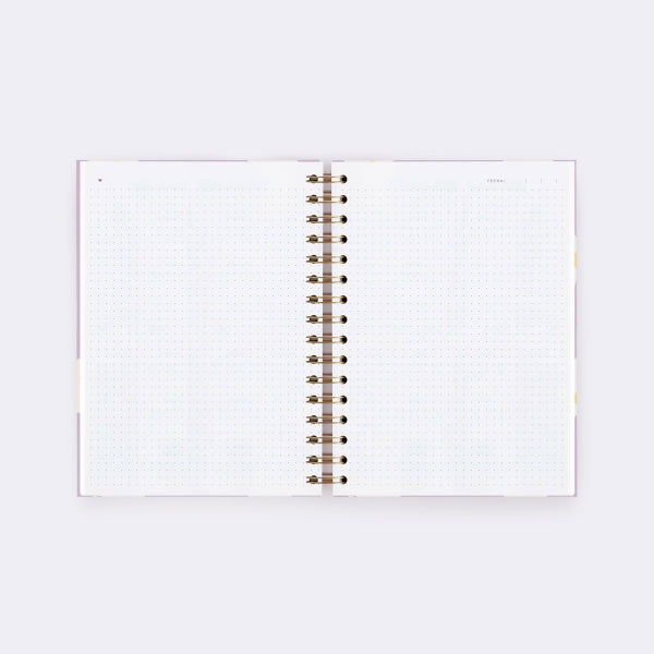 Cuaderno A5 Floral Lila