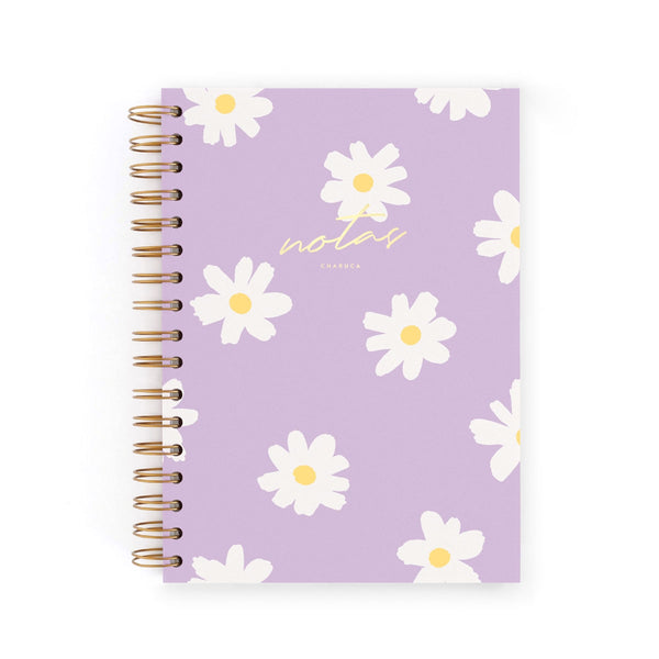 Cuaderno A5 Floral Lila