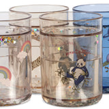Vasos con purpurina Multi, detalle