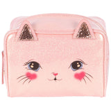 Neceser gato Cerise Glitter Pink Konges Sløjd