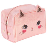 Neceser gato Cerise Glitter Pink, detalle