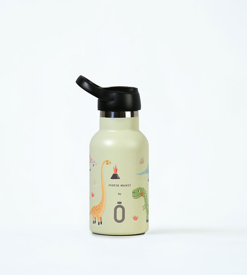 Botella Termo 350ml Dino Verde
