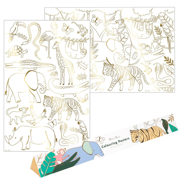 Poster para Colorear Jungla