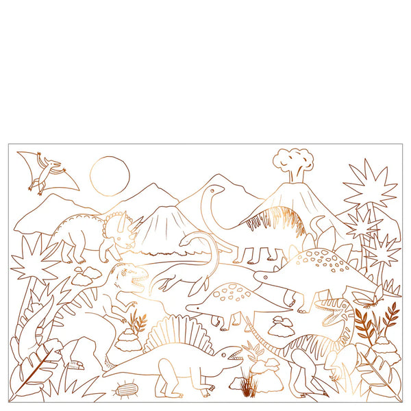 Poster para Colorear Dino