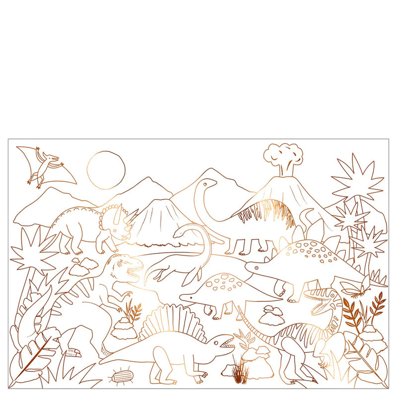 Poster para Colorear Dino
