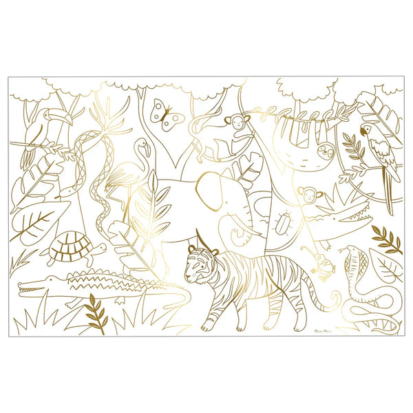 Poster para Colorear Jungla