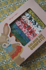 Confetti Crayons Bunny, detalle colores